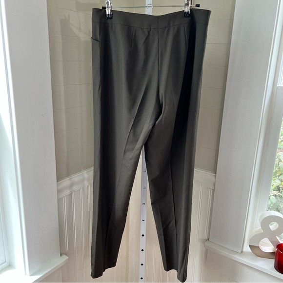 Lafayette 148 Brown Career Pants Irving Size 6 Crop Wool & Elastane Corpcore - Picture 4 of 11